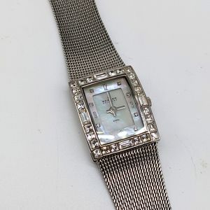 Skagen Crystal Face Watch with Silver-toned Mesh Band